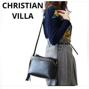 CHRISTIAN VILLA☆ Christian Villa Shoulder Bag with Studs